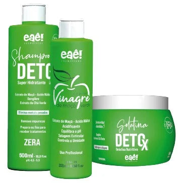Eaê Cosmetics Detox Green Apple Skincare Kit - Brightening & Hydrating Facial Care Set for Glowing Skin | Perfect for Daily Routine & Spa Night