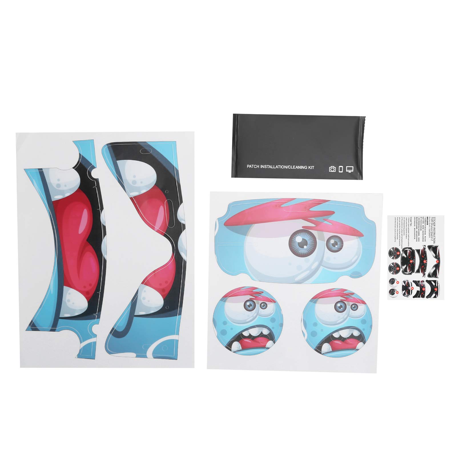 Premium VR Controller PVC Stickers - Easy to Apply Protective Skins for Oculus Quest 2 VR Headset & Controllers | Durable, Anti-Scratch Decals for Enhanced Gaming Experience | Perfect for VR Gaming, Home Entertainment & Esports Tournaments