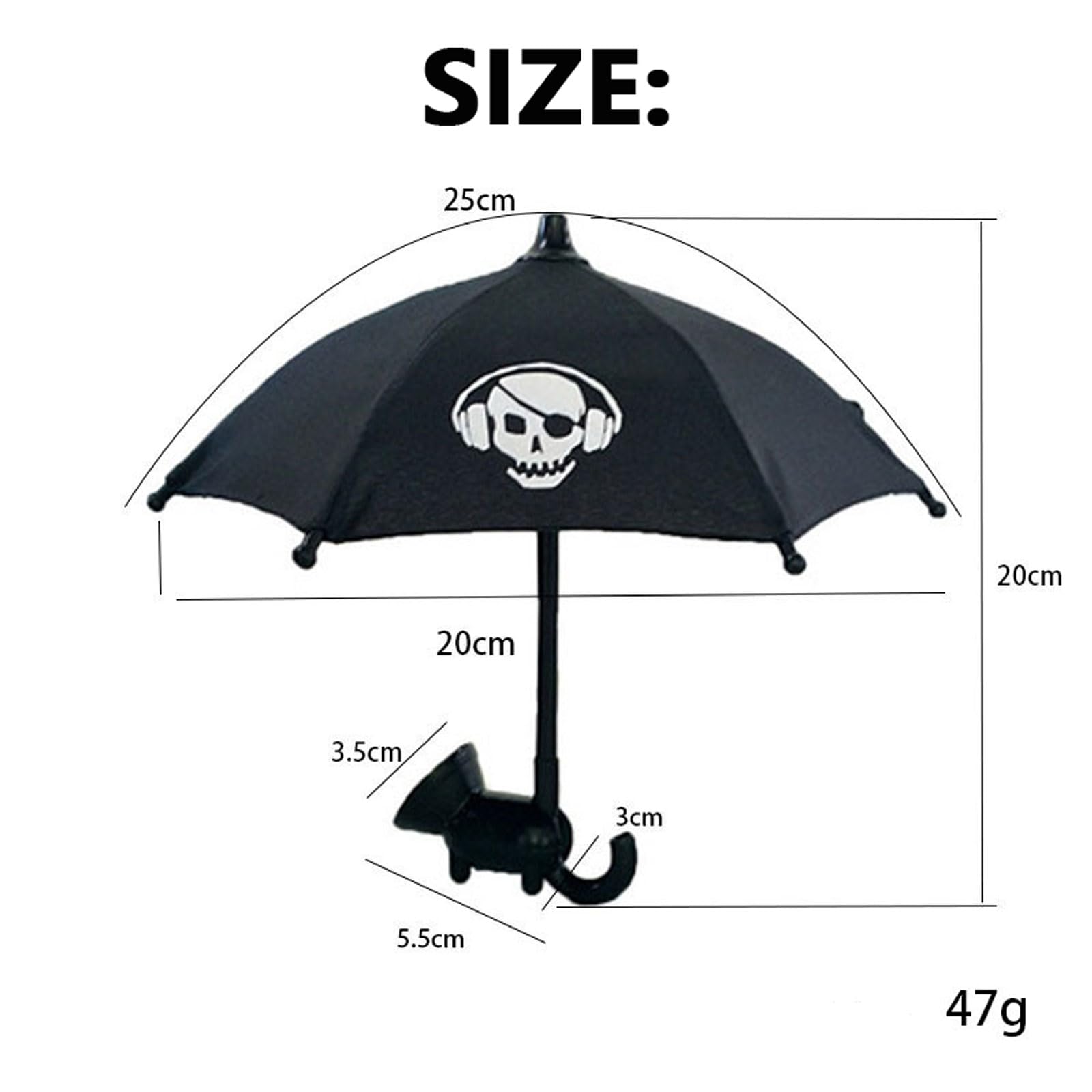 UV Protection Phone Umbrella with Suction Cup - Mini Sun Shade Stand for Cell Phones, Perfect for Outdoor Activities, Beach, and Travel
