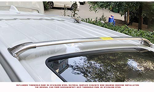 2013-2020 Mitsubishi Outlander Roof Rack Cross Bars - 2PC Stainless Steel Cargo Carrier for SUV - Perfect for Road Trips, Camping & Outdoor Adventures