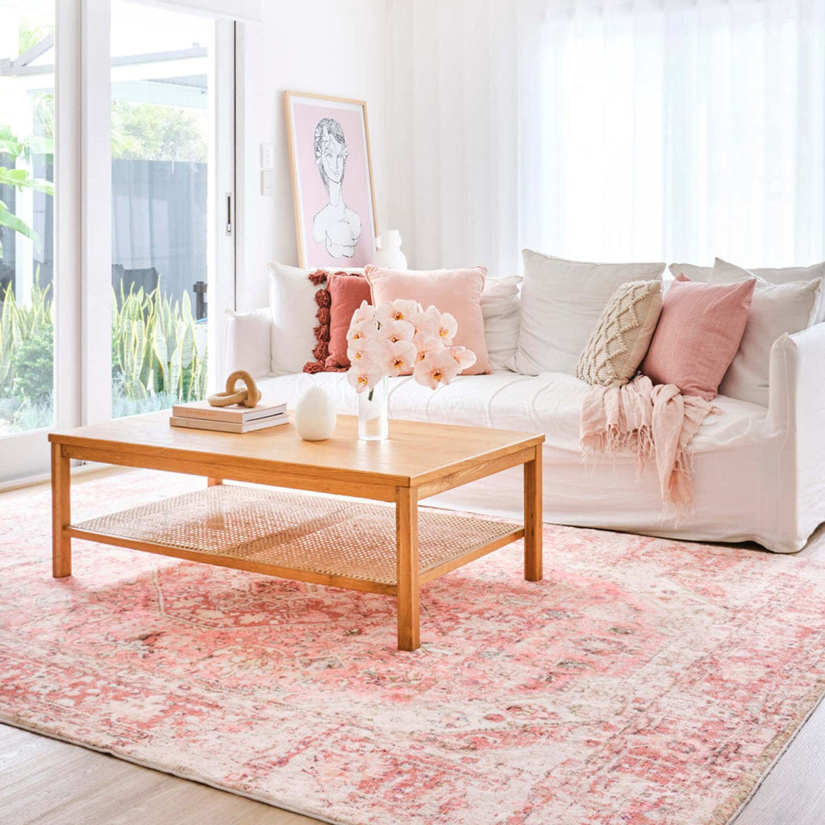 Beatrice Transitional Washable Rug - Soft & Durable Indoor/Outdoor Area Rug for Living Room, Bedroom, Patio - Easy to Clean, Stain Resistant