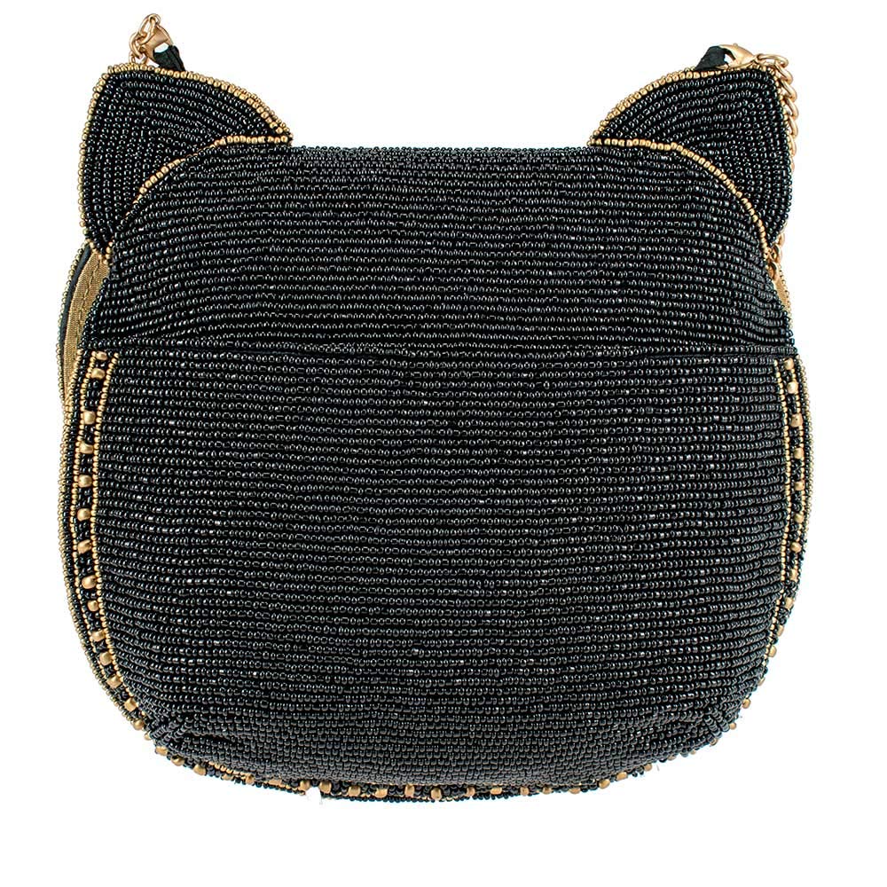 Mary Frances Women's Whiskers Earbud Case - Magnetic Closure Handmade Designer Purse for Women | Stylish Accessory for Phone, Keys & Small Essentials | Perfect Gift for Music Lovers & Fashionistas