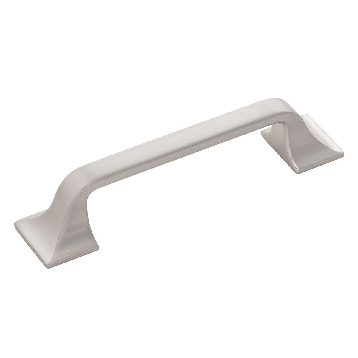 3 3/4 Inch (96mm) Center to Center Satin Nickel Cabinet Pull - Forge Pull Hardware for Kitchen Cabinets, Drawers & Furniture (Set of 10) - Perfect for Modern Home Renovation & DIY Projects
