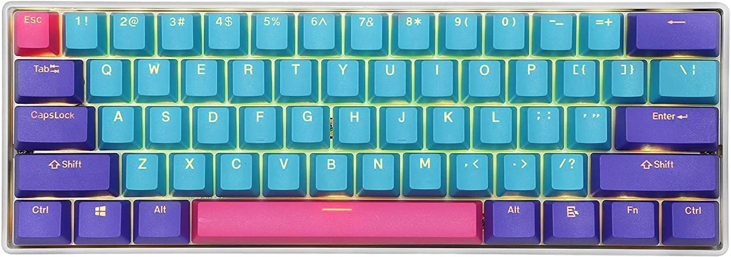 BOYI 60% Wired Mechanical Gaming Keyboard - RGB Backlit, Cherry MX Brown Switches, PBT Keycaps, NKRO, Programmable, Compact 61-Key Design for PC/Mac Gamers & Office Work - Perfect for Esports, Typing & Productivity