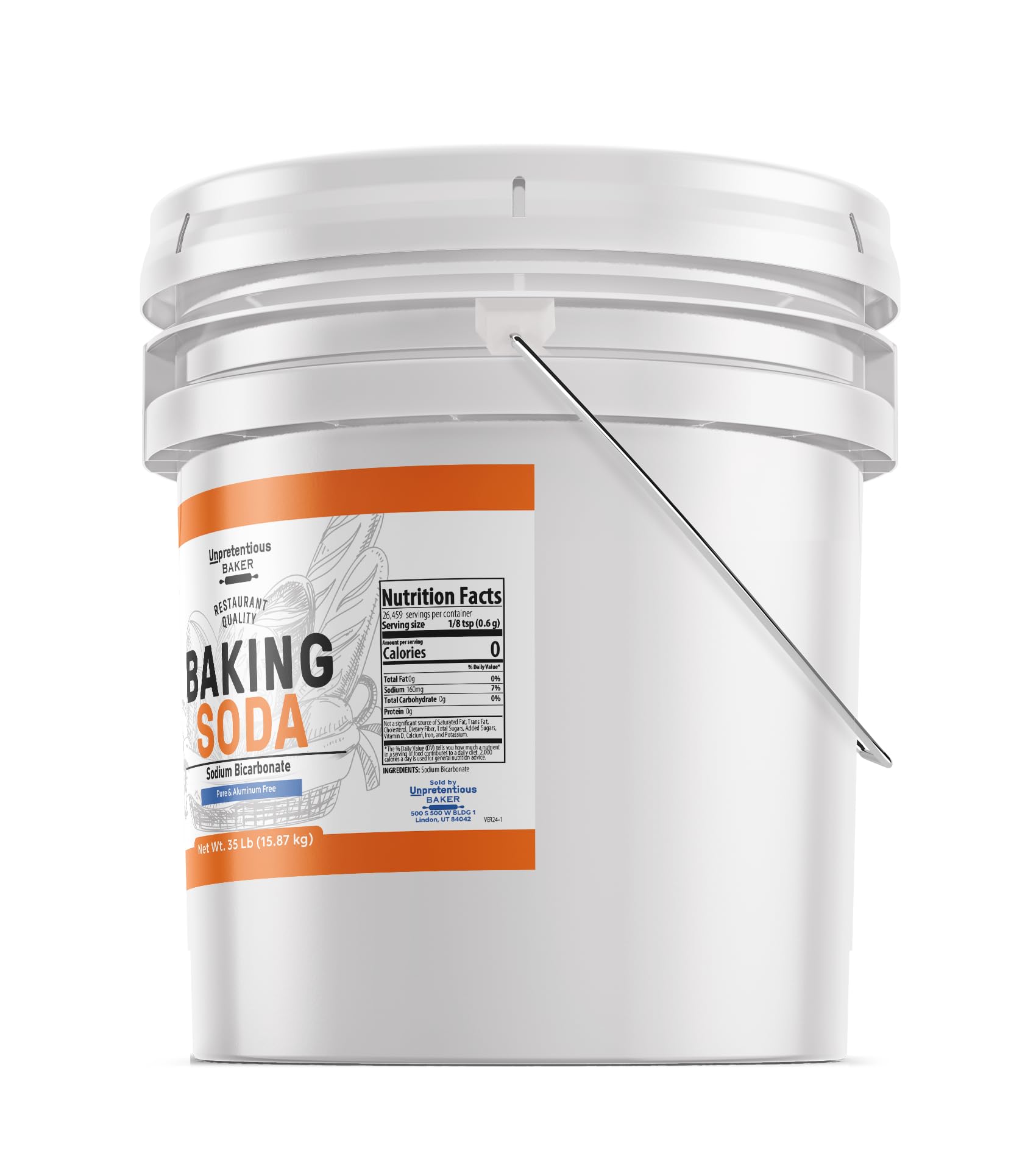 Baking Soda 3.5 Gallon - Multi-Purpose for Cooking, Baking & Cleaning | Natural Deodorizer & Household Cleaner | Perfect for Kitchen, Bathroom & Laundry