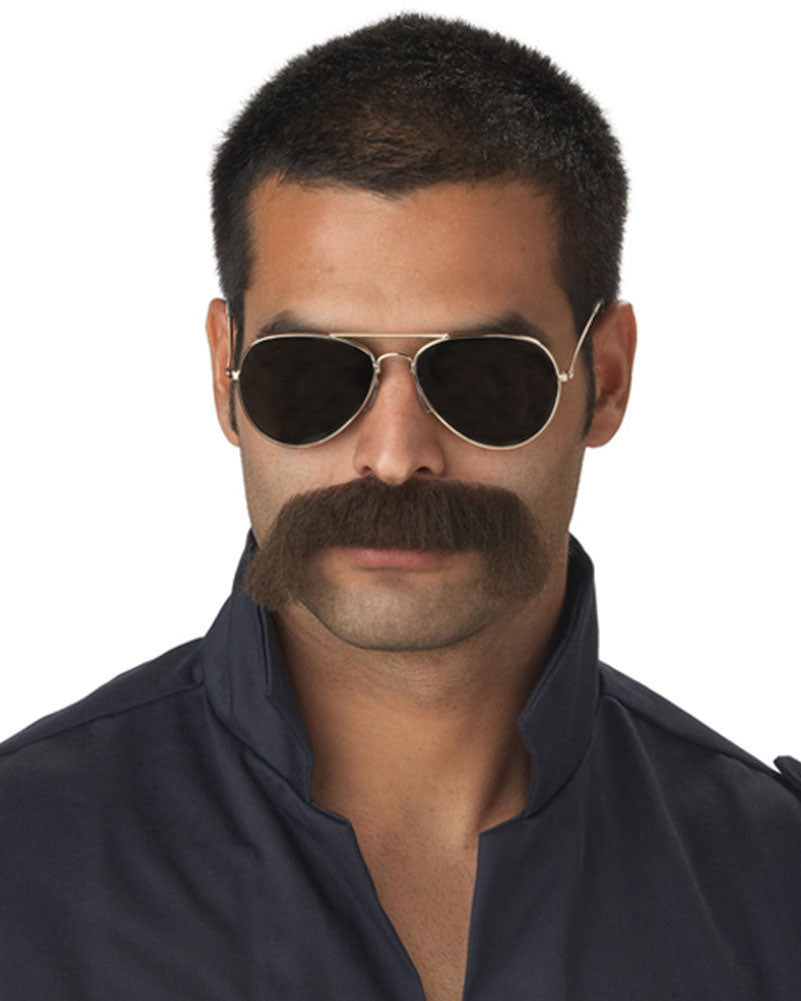 70s The Man Moustache - Vintage Style Mustache Wax for Men - Perfect for Costume Parties, Halloween & Retro Looks