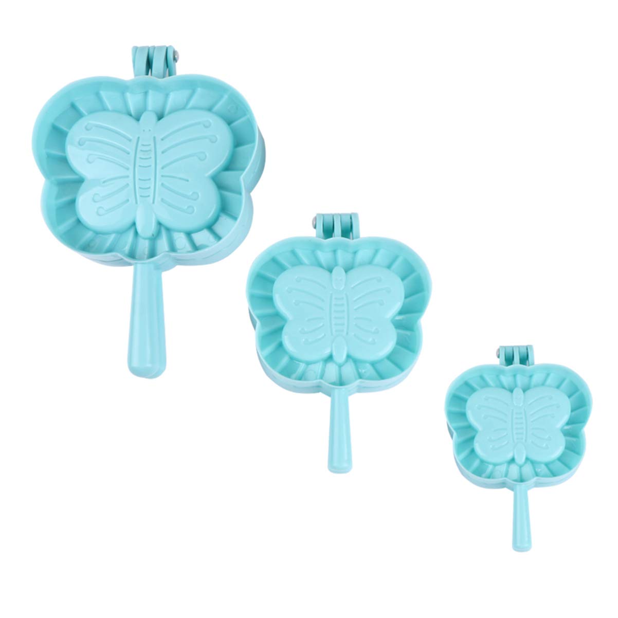 Cabilock 3-Piece Butterfly Dumpling Maker Set - Dumpling Press Mold for Wrappers & Dough (S/M/L) - Perfect for Homemade Dumplings, Wontons & Pastry Making
