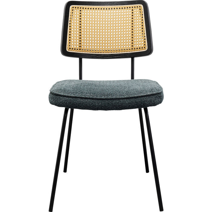 Aurelia Rattan Green Chair - Stylish Outdoor Patio Furniture for Garden, Balcony, and Poolside Relaxation
