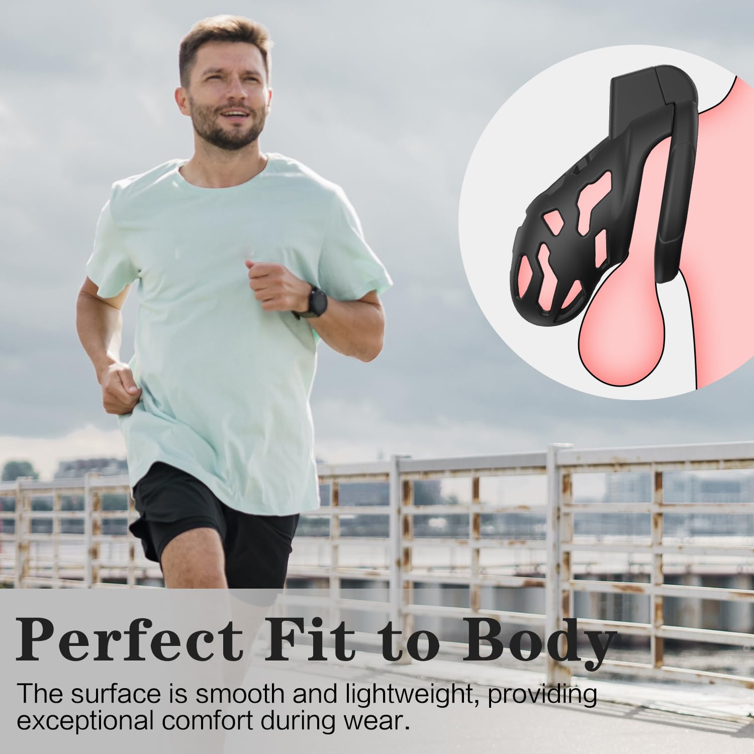 Male Chastity Cage - Large Size with 5 Adjustable Rings & Invisible Lock | Penis Exercise Device, Bondage Gear for Men | Lightweight Adult Sex Toy for BDSM, Couples Play & Solo Exploration