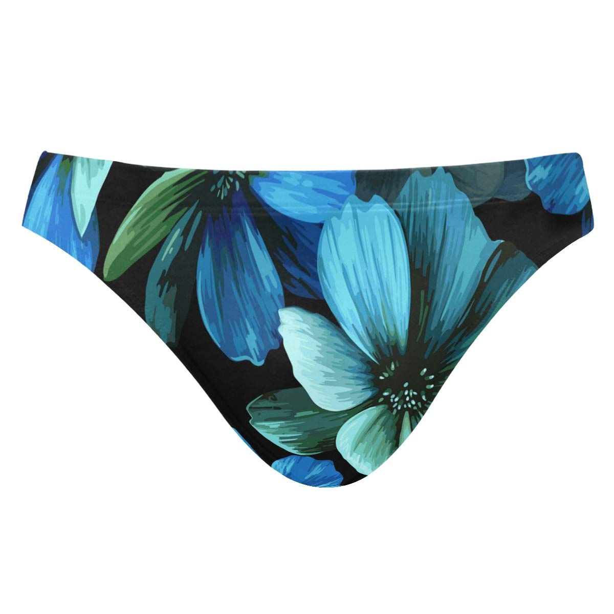 Stylish Men's Floral Print Swim Trunks - Quick Dry Bikini Briefs for Beach, Pool & Summer Vacation - Trendy Swimwear for Men