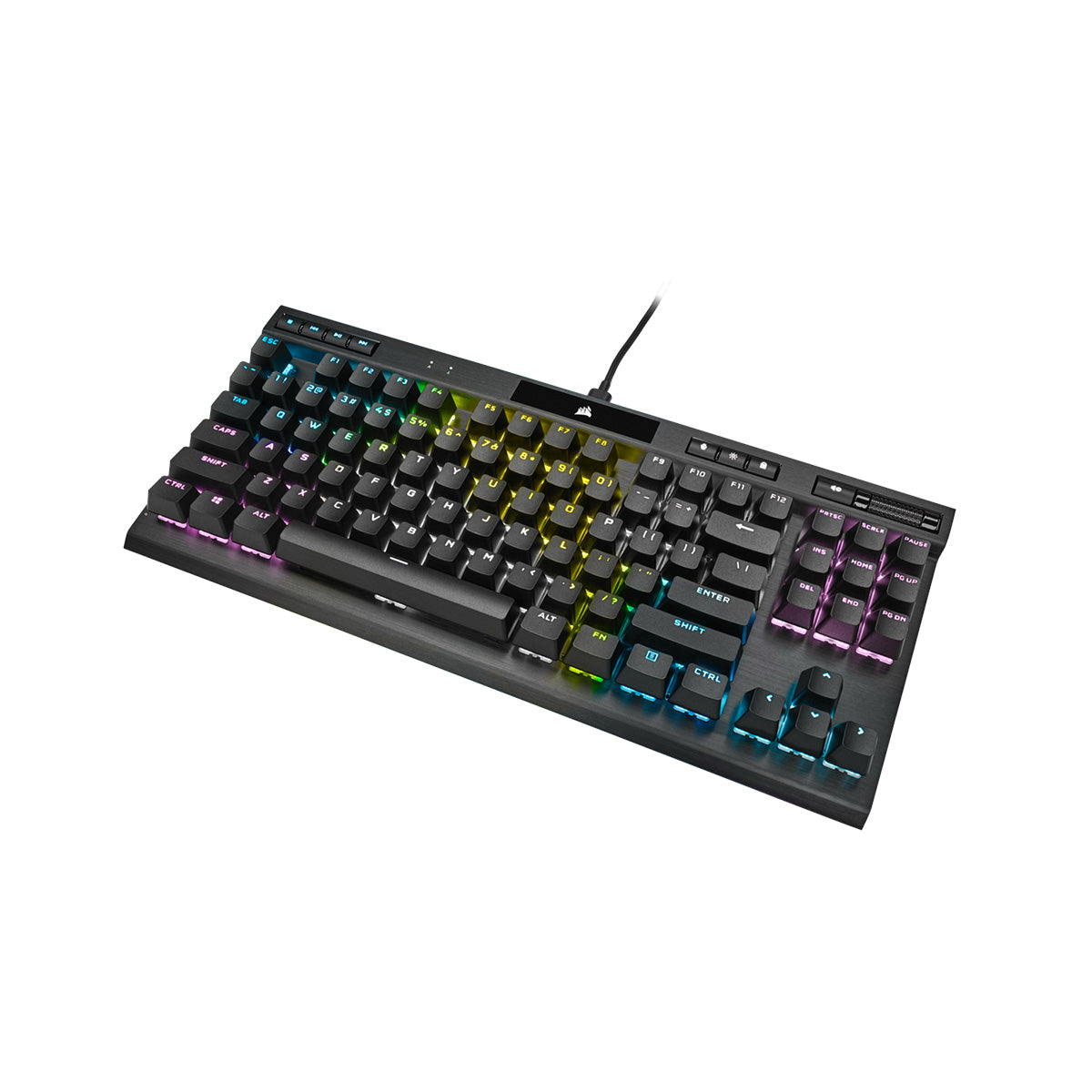 Corsair K70 RGB TKL Mechanical Gaming Keyboard with OPX Rapidfire Switches - Perfect for Esports, FPS Gaming & Professional Typing