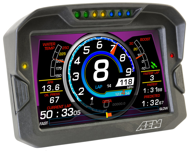 AEM CD 7 Non-Logging Race Dash Carbon Fiber Digital Display with CAN Input - Perfect for Motorsports, Track Days & Performance Tuning