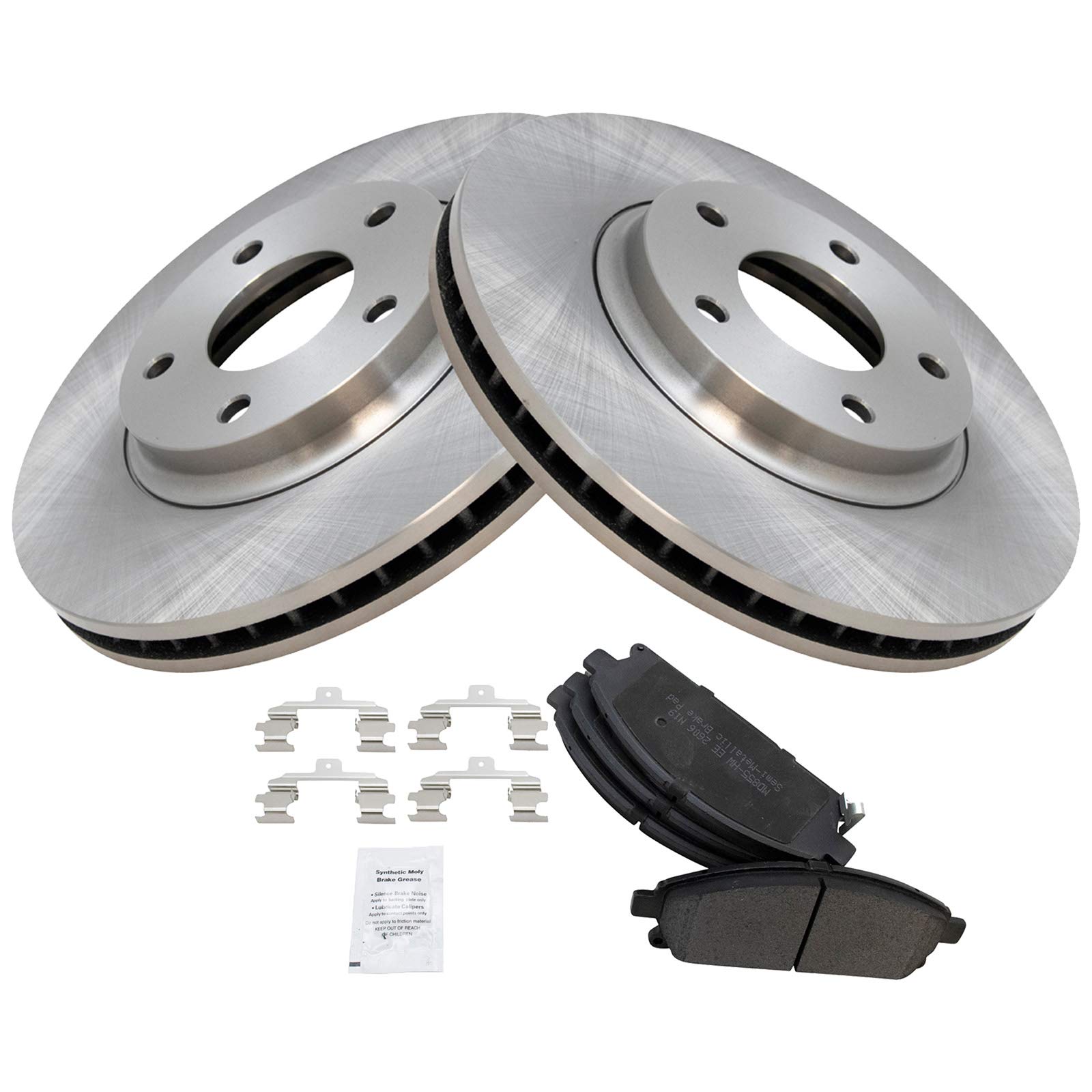 High-Performance Semi-Metallic Brake Pad & Rotor Front Set Kit for Nissan Quest (2004-2017) - Perfect for City Driving & Highway Commuting