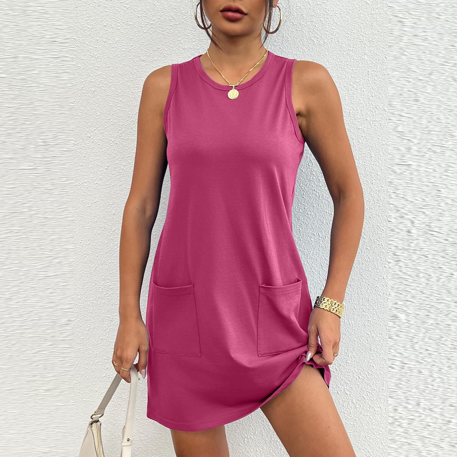 Women's Sundresses 2024 - Sleeveless Mini Short Summer Dresses for Casual, Workout, Sports & Tennis | Perfect for Beach, Vacation & Outdoor Activities