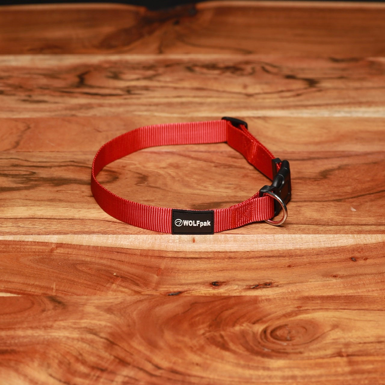 Adjustable Nylon Dog Collar for Large Dogs - Durable & Comfortable Pet Collar with Metal Buckle, Savage Red - Perfect for Walking, Training & Outdoor Adventures