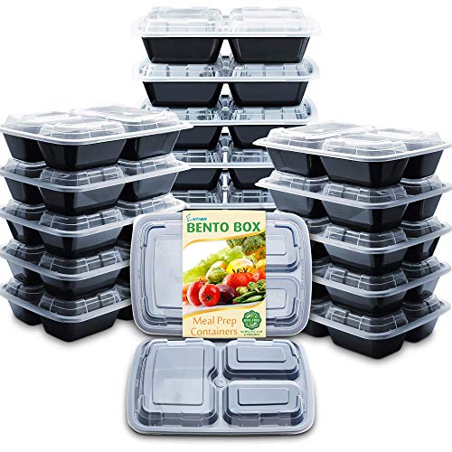 20 Pack 3 Compartments 24oz
