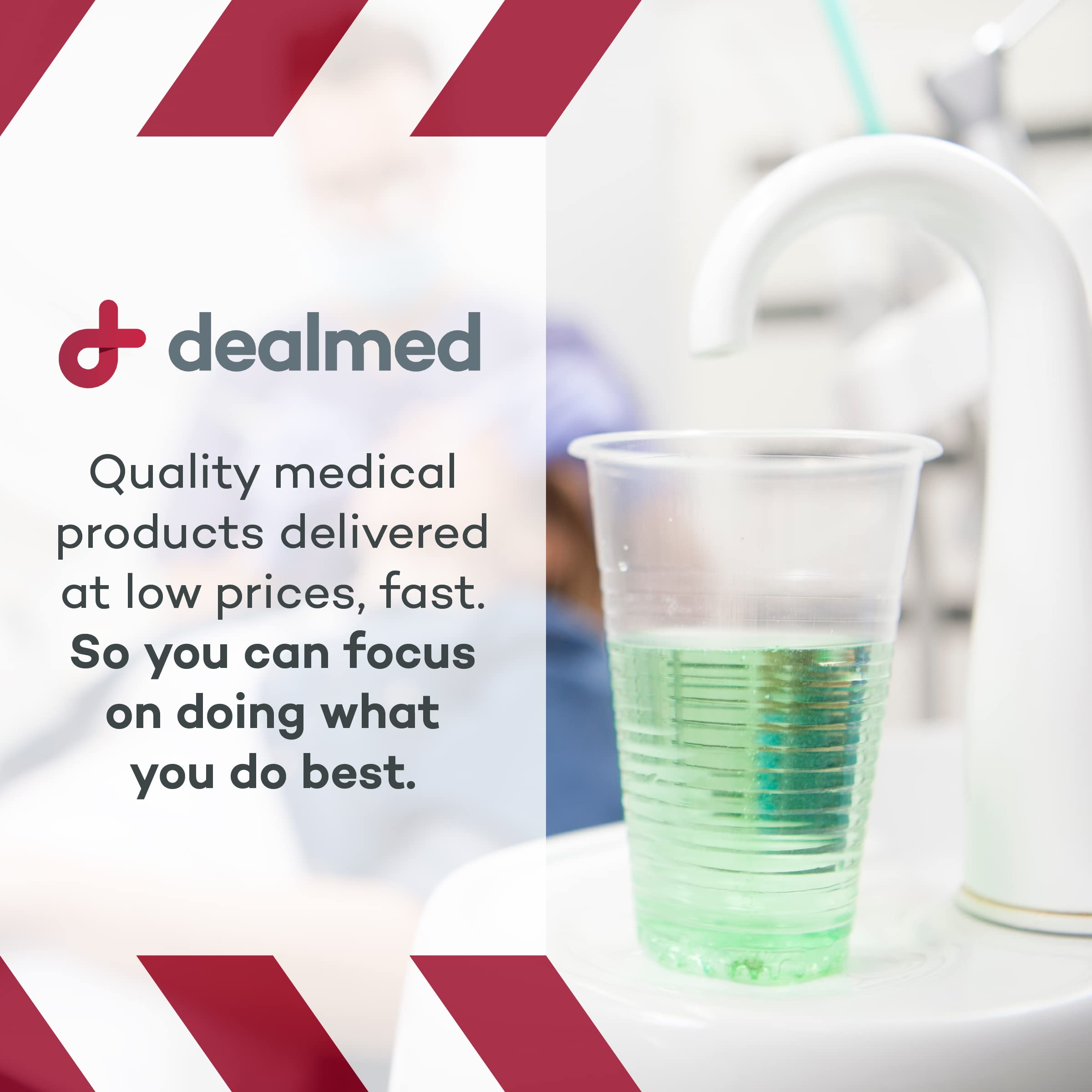 **Dealmed 5 oz. Disposable Plastic Cups – 100% Recyclable, BPA-Free Drinking Cups for Doctor's Offices, Hospitals, Schools, Home Use & Parties (Pack of 400) – Ideal for Medical, Office, and Household Needs**