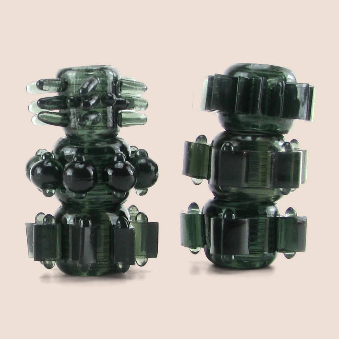 Doc Johnson Tower of Power - Set of 6 Black Cock Rings for Men | Premium Silicone Penis Rings for Enhanced Pleasure & Performance | Perfect for Couples Play & Solo Intimacy