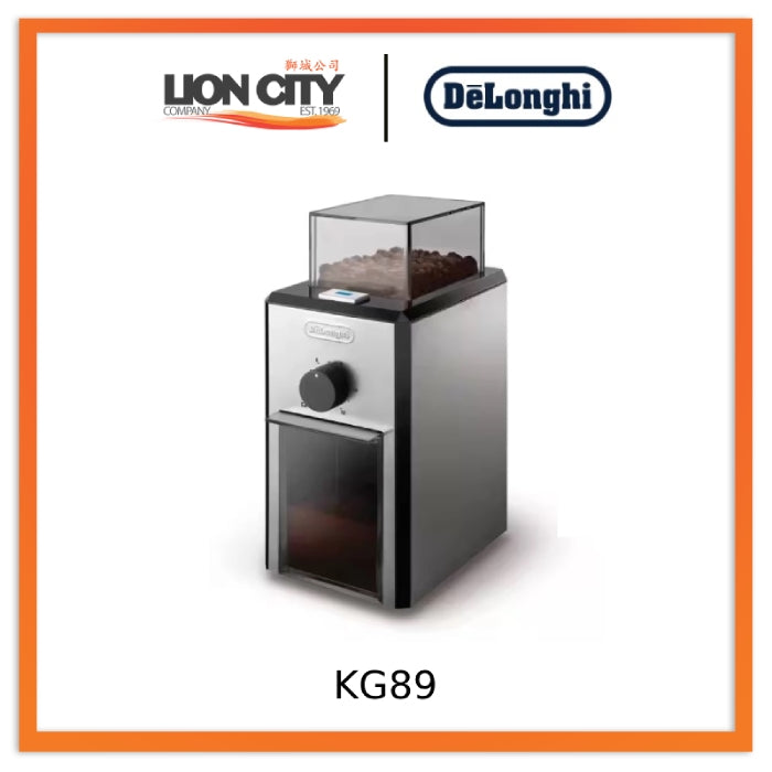 Delonghi KG79 / KG89 Professional Burr Coffee Grinder - Electric Conical Burr Mill for Espresso, Drip, French Press & Cold Brew - Perfect for Home & Office Use