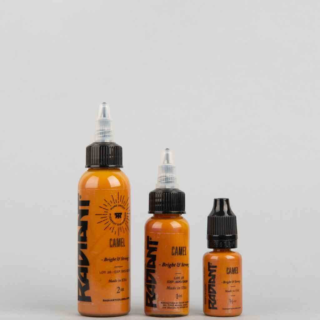 Premium Camel Tattoo Ink - Vibrant & Long-Lasting 1 oz Bottle for Professional Tattoo Artists & Body Art Enthusiasts | Perfect for Detailed Tattoos, Sleeves & Body Art Designs
