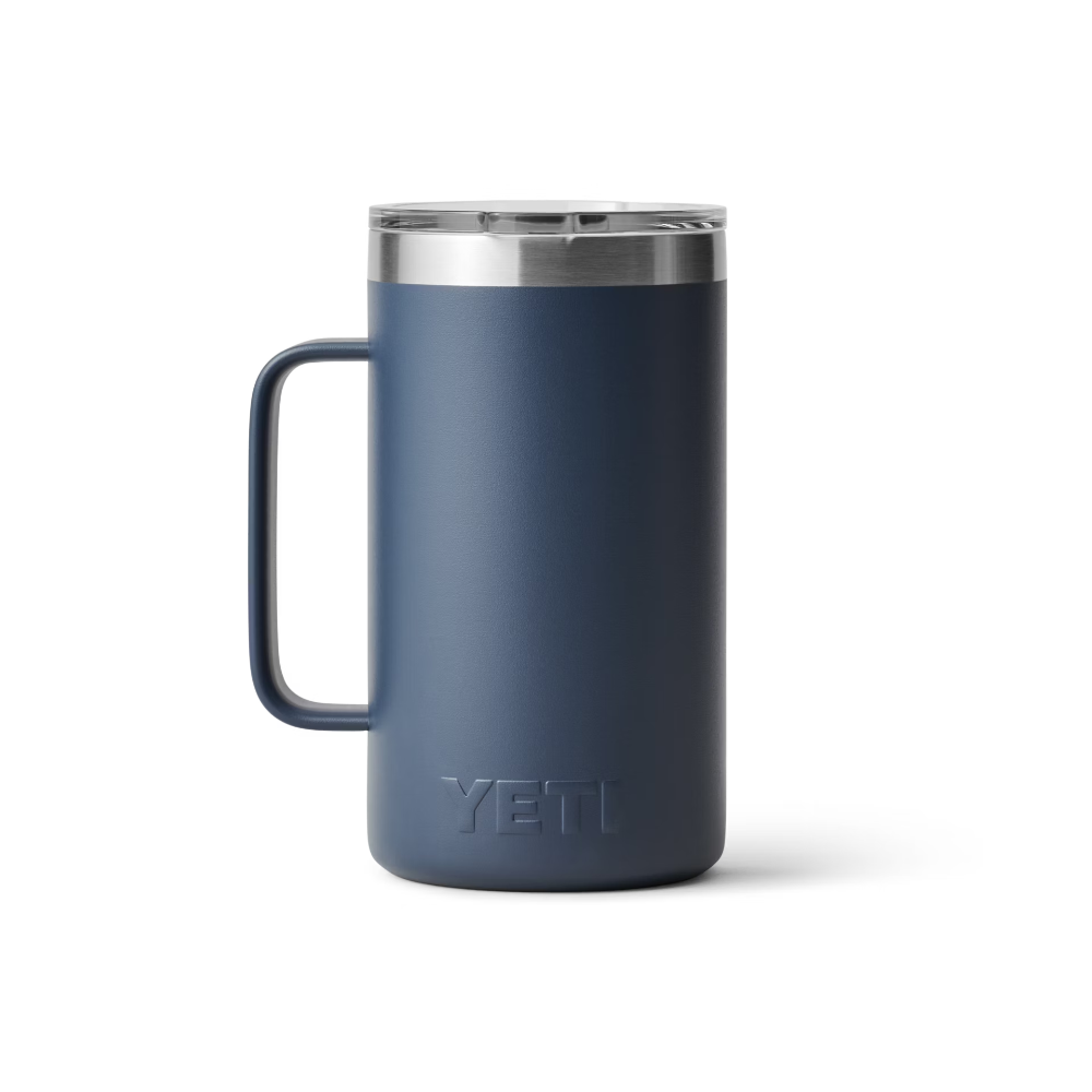 Yeti Rambler 24 oz Stainless Steel Insulated Mug with MagSlider™ Lid - Keeps Drinks Hot/Cold for Hours - Perfect for Camping, Travel & Office Use