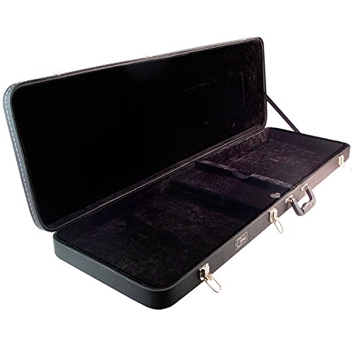 ProRockGear Artist Series Rectangular Electric Bass Guitar Case - Durable Hard Shell Protection for Travel & Stage Performances
