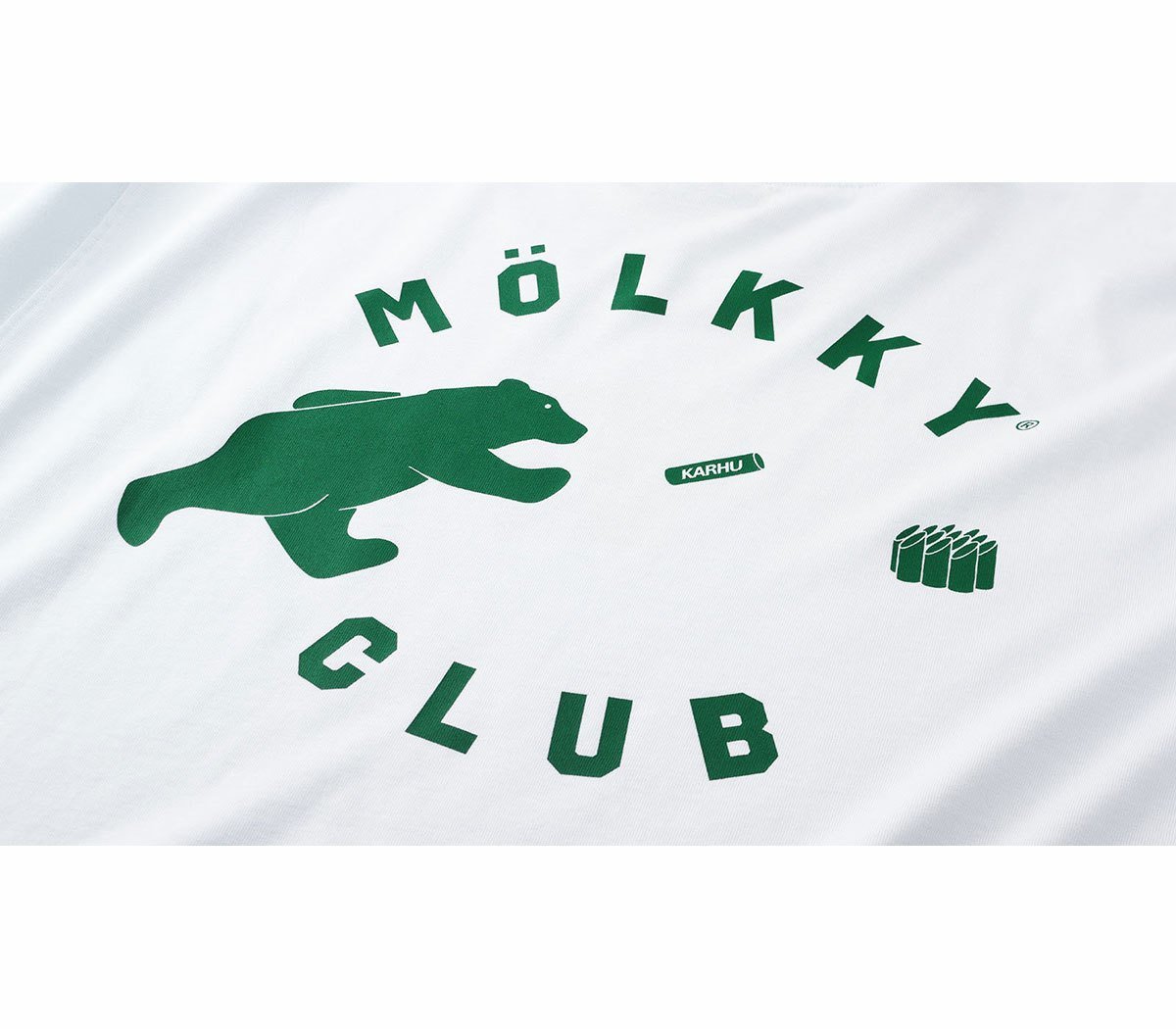 Premium Mölkky Club T-Shirt - White & Verdant Green | Comfortable & Stylish for Outdoor Games, Team Events & Casual Wear