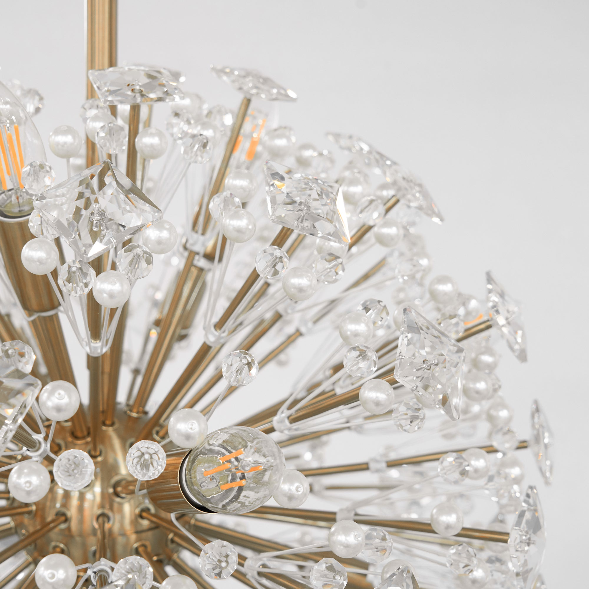 Dickinson Chandelier - Elegant Crystal Ceiling Light Fixture for Dining Room, Living Room & Bedroom | Modern Home Lighting Decor