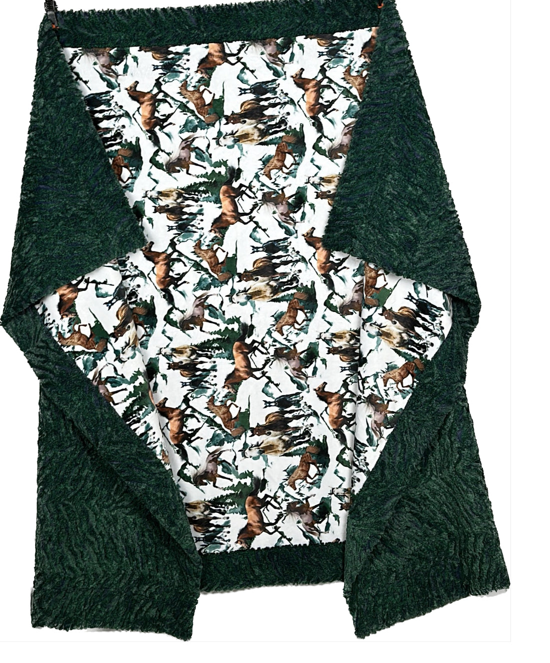 Wild Horses on Everglade Heather Zebra Print 54x77 Inch Large Soft Throw Blanket - Perfect for Sofa, Bed & Outdoor Picnics