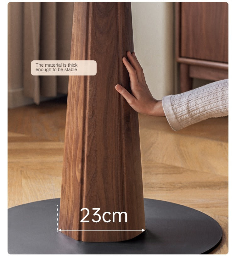 Premium Black Walnut Solid Wood Round Dining Table - 42 Inch Natural Wooden Table for Kitchen, Dining Room & Farmhouse Decor - Perfect for Family Gatherings & Dinner Parties