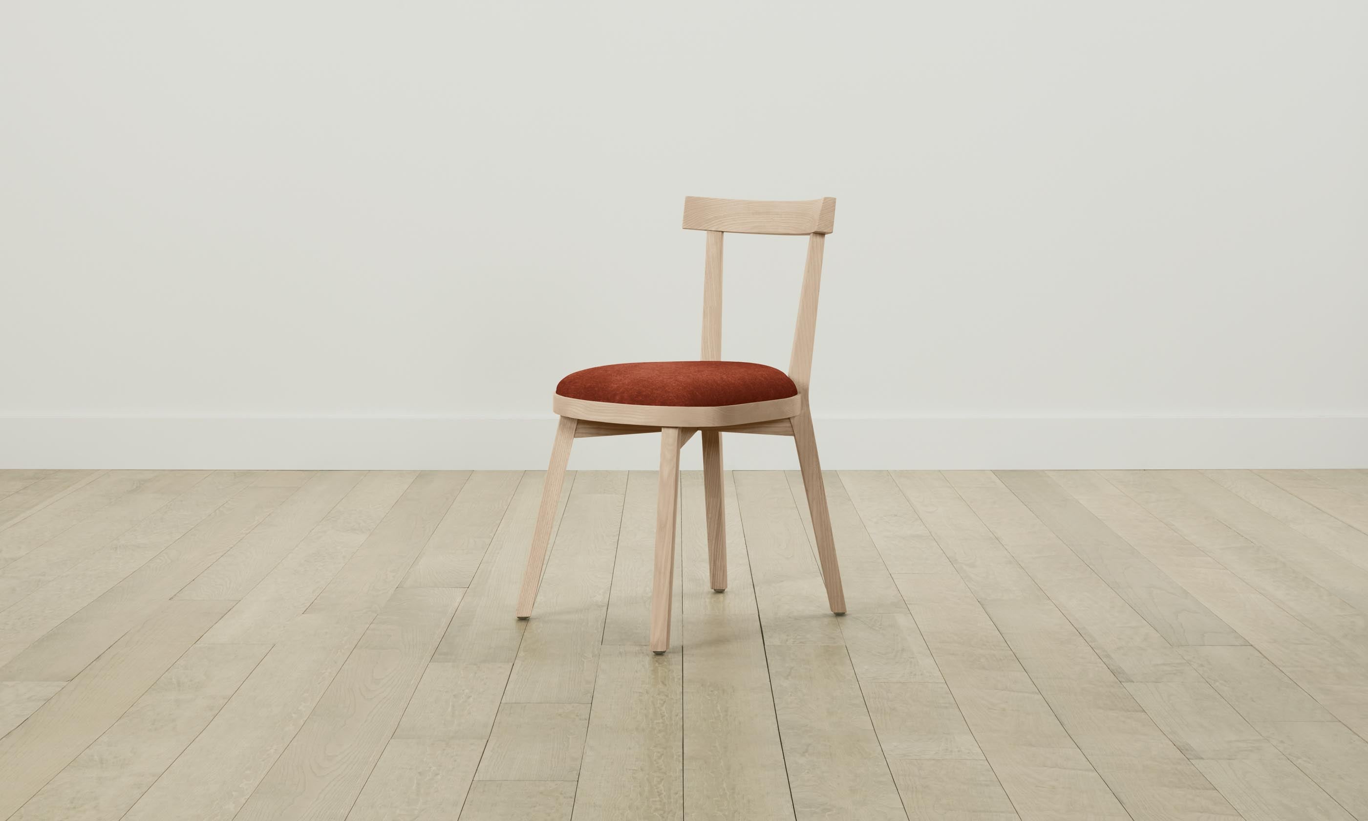 Allen Dining Chair - Modern Mohair Upholstered Seat with Spice Color - Perfect for Kitchen, Dining Room & Home Office