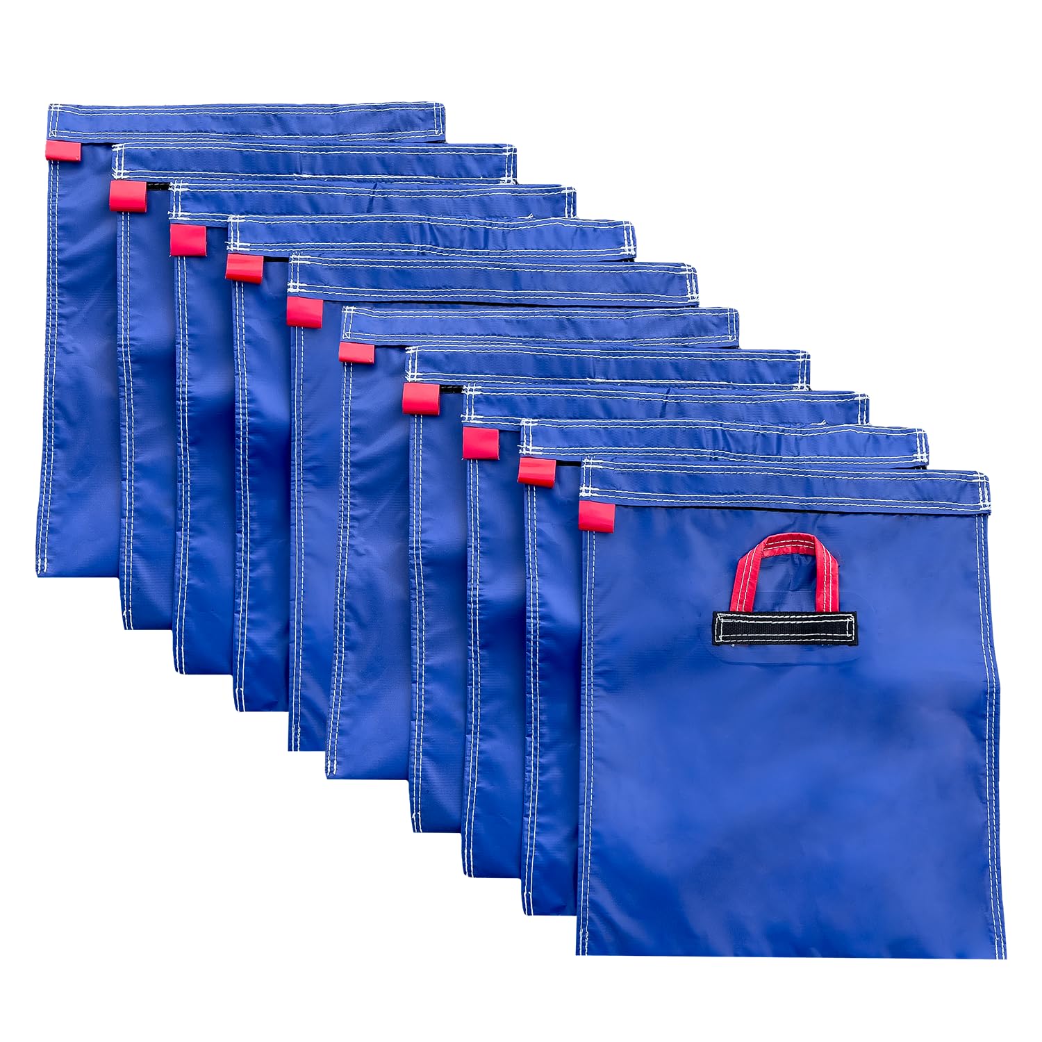 Heavy-Duty Vinyl Sand Bags - 10 Pack (50lb Capacity Each) for Securing Inflatable Bounce Houses, Water Slides, Canopies & Tents | Indoor/Outdoor Use | Weather-Resistant Anchor Weights for Events, Construction & Emergency Flood Protection