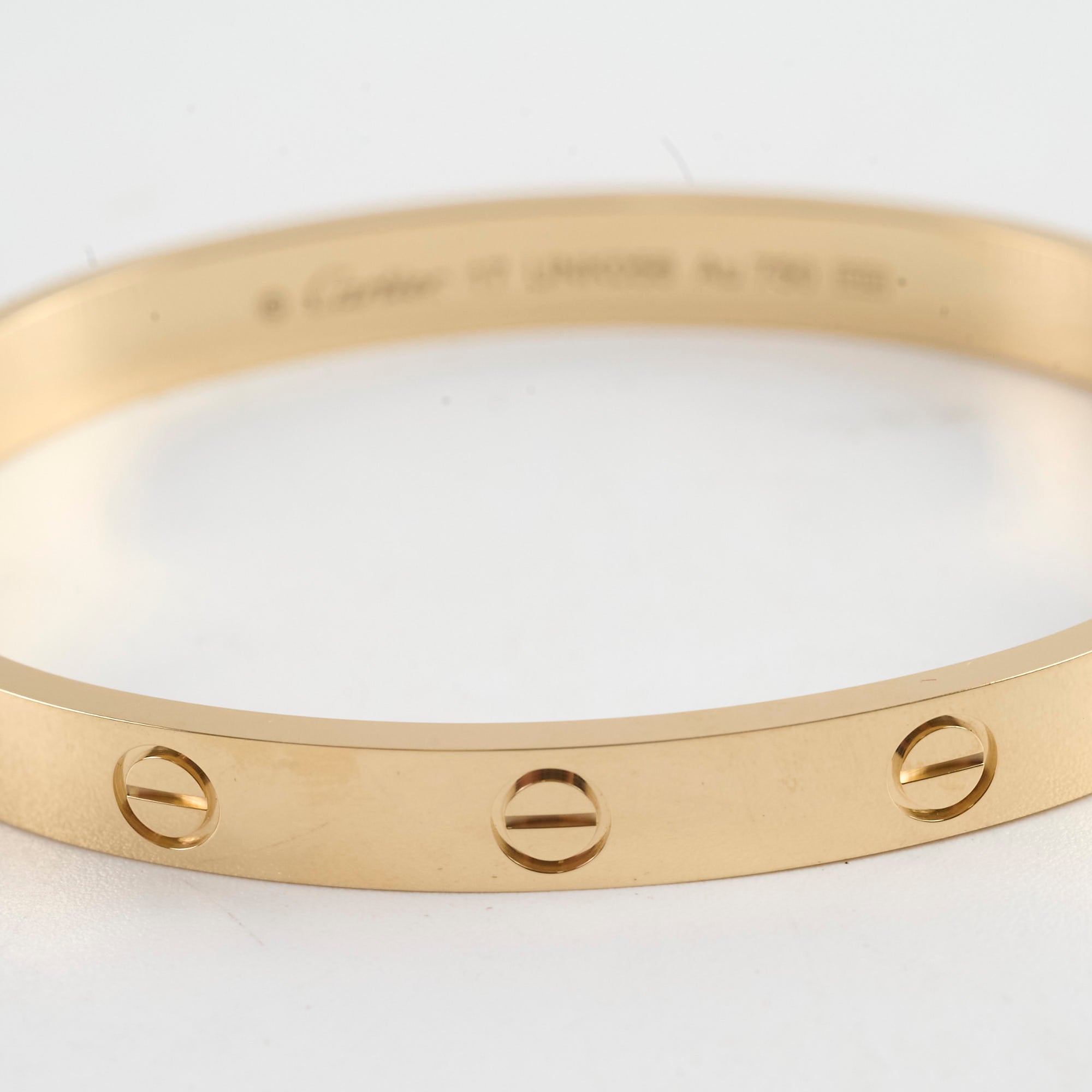 Cartier Love Bracelet 18K Yellow Gold Size 17 - Luxury Jewelry for Women, Anniversary & Valentine's Day Gift, Stackable Bracelet for Everyday Wear