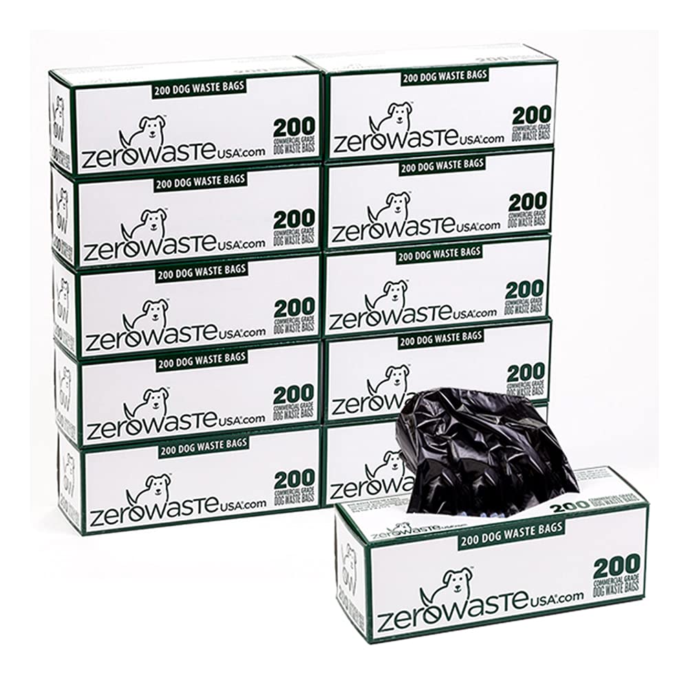 Eco-Friendly Dog Waste Bags - 10 Rolls, 200 Bags per Roll (2,000 Total) | Biodegradable Poop Bags for Dogs | Perfect for Park Walks, Backyard Cleanup & Travel