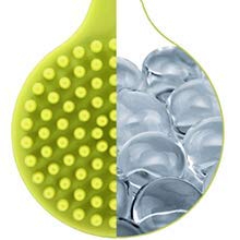 NILKANTH® Silicone Back Scrubber with Long Handle - Exfoliating Bath Body Brush for Shower, Massage & Improved Circulation - Green - Perfect for Deep Cleaning, Relaxation & Skin Care Routine