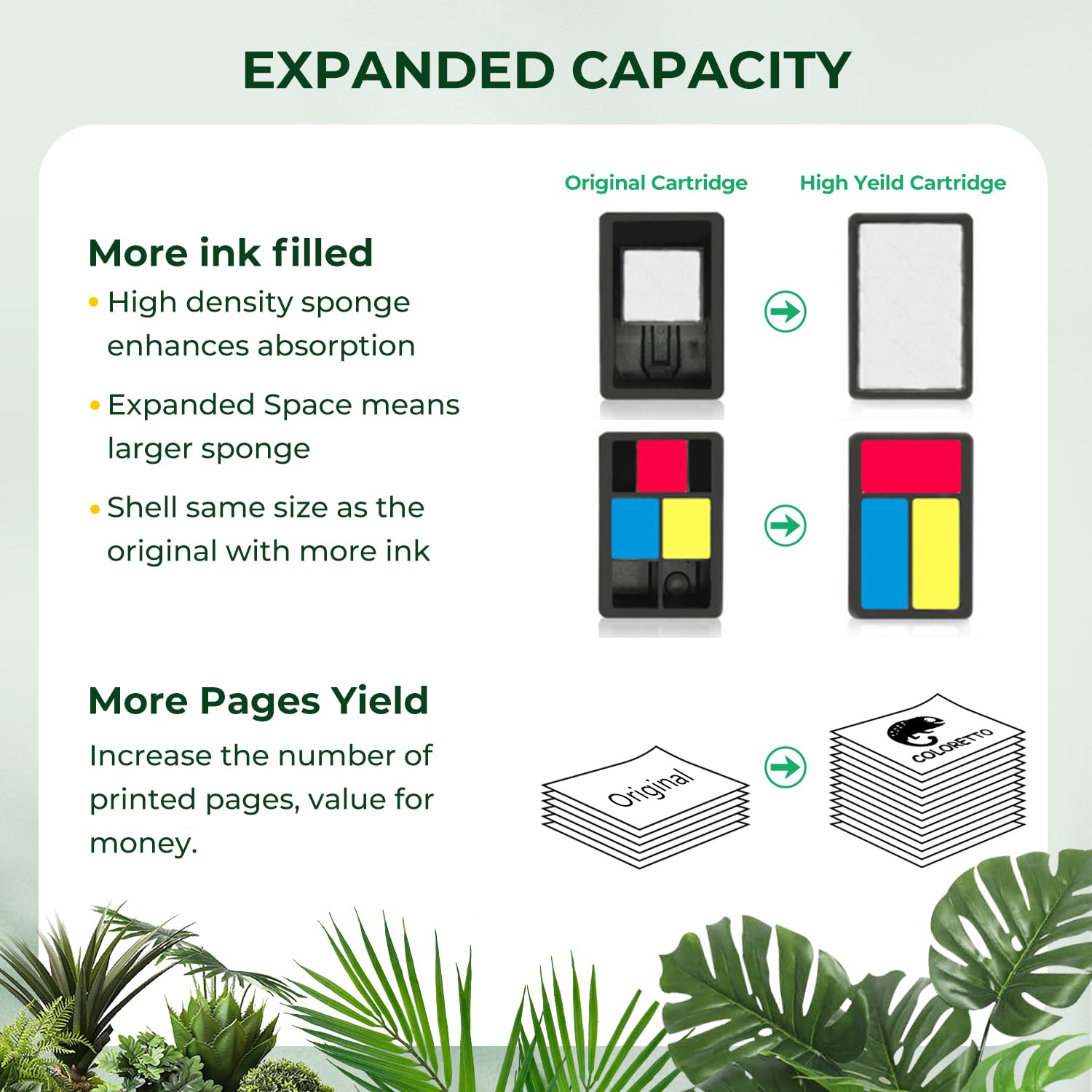 COLORETTO 300XL Black High-Yield Ink Cartridge Replacement for HP 300XL | Compatible with HP ENVY 100/110/120, Deskjet D2660/D5560, F2480/F4280/F4580, PhotoSmart C4600/C4680/C4780 Printers | Ideal for Home Office Printing & Photo Projects