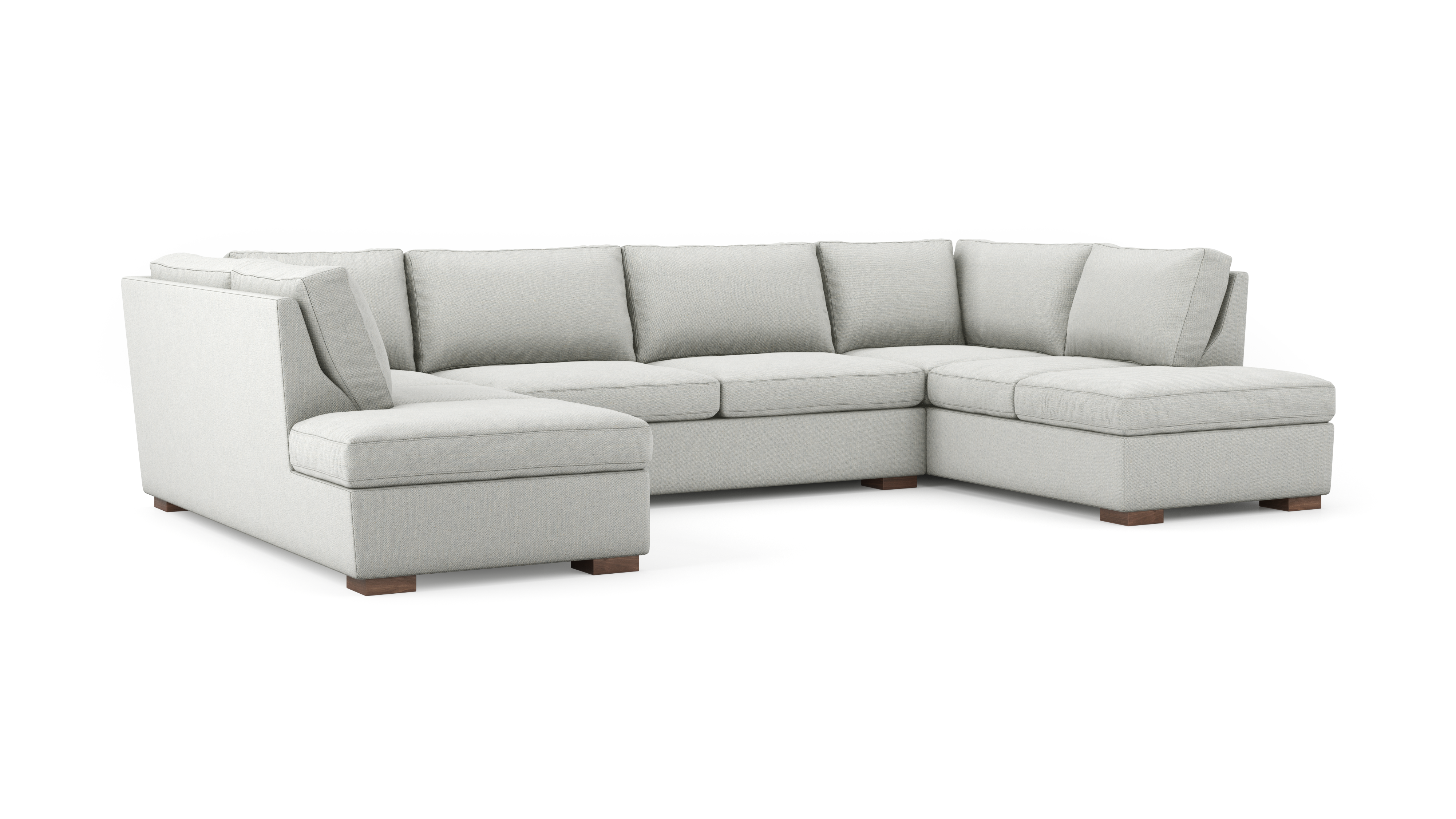 Comfortable U-Shaped Bumper Sectional Sofa for Living Room | Perfect for Family Gatherings & Movie Nights