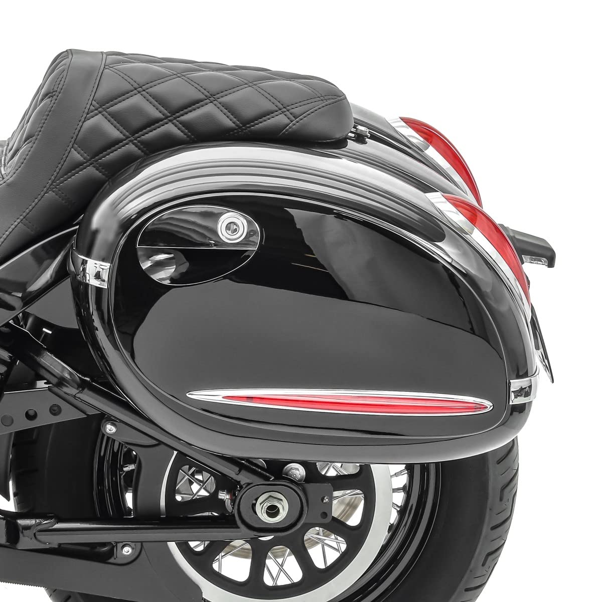 Alabama 33L Hard Saddlebags for Cruiser Classic CB43404 - Durable Motorcycle Luggage for Touring & Daily Commuting