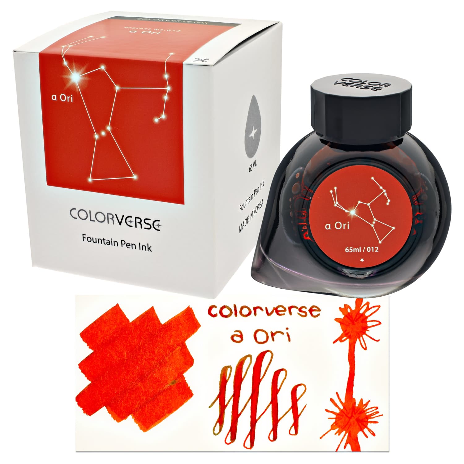 Colorverse Project Ink Vol. 2 Constellation Bottled Ink - No.012 Orion 65mL | Premium Fountain Pen Ink for Writing, Drawing & Calligraphy | Perfect for Journaling, Art Projects & Lettering