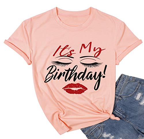 My Birthday T-Shirt for Women - Funny Graphic Birthday Tee with Short Sleeves | Perfect for Birthday Parties, Celebrations & Gifts