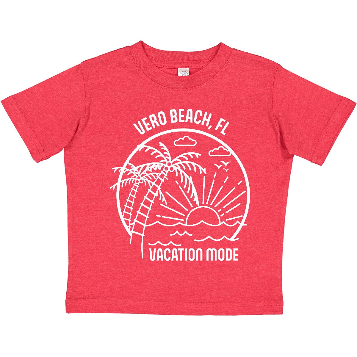 Inktastic Summer Vacation Mode Vero Beach Florida Toddler T-Shirt - Cute Florida Beach Outfit for Toddlers, Boys & Girls - Perfect for Beach Trips, Family Vacations & Summer Outings