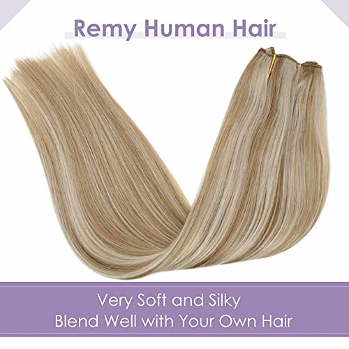Premium Fish Line Halo Hair Extensions with Invisible Clips - Seamless 100% Human Hair Extensions for Length & Volume - Perfect for Weddings, Parties & Daily Styling