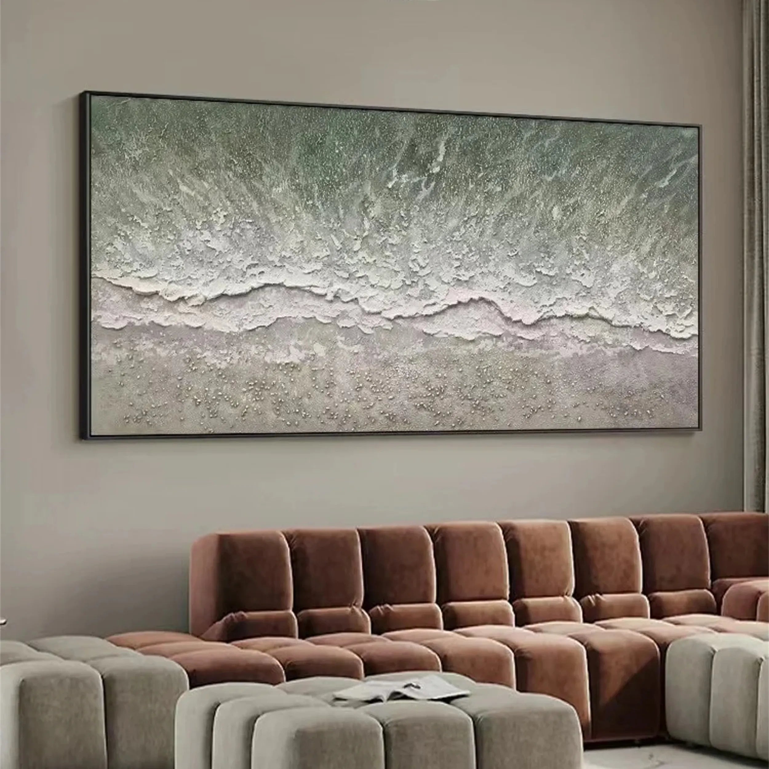 Ocean and Sky Painting #OS 120 - Stunning Seascape Wall Art for Home & Office Decor - Perfect for Living Rooms, Bedrooms, and Coastal Themed Spaces