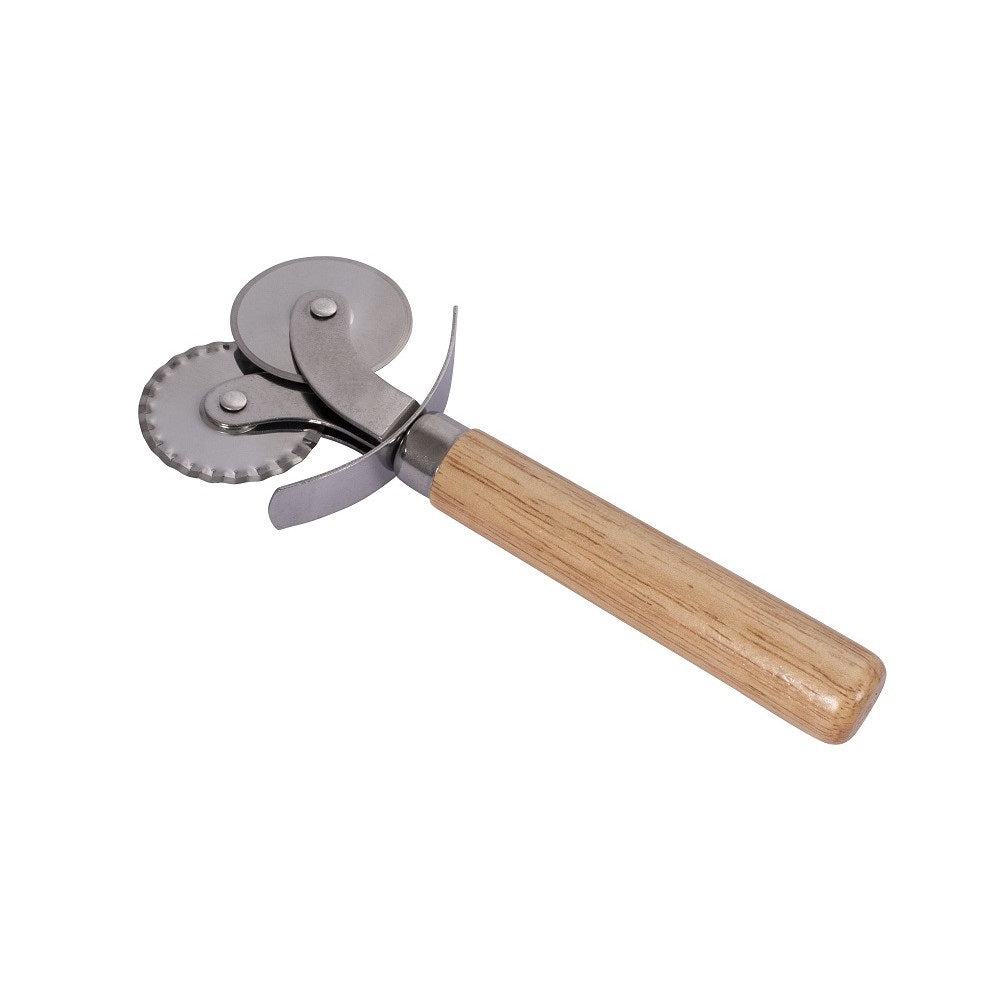 Avanti Dual Pastry Cutting Wheel - Stainless Steel Dough Cutter for Baking, Pizza, Pasta & Pie Crust - Perfect for Home Chefs & Professional Bakers