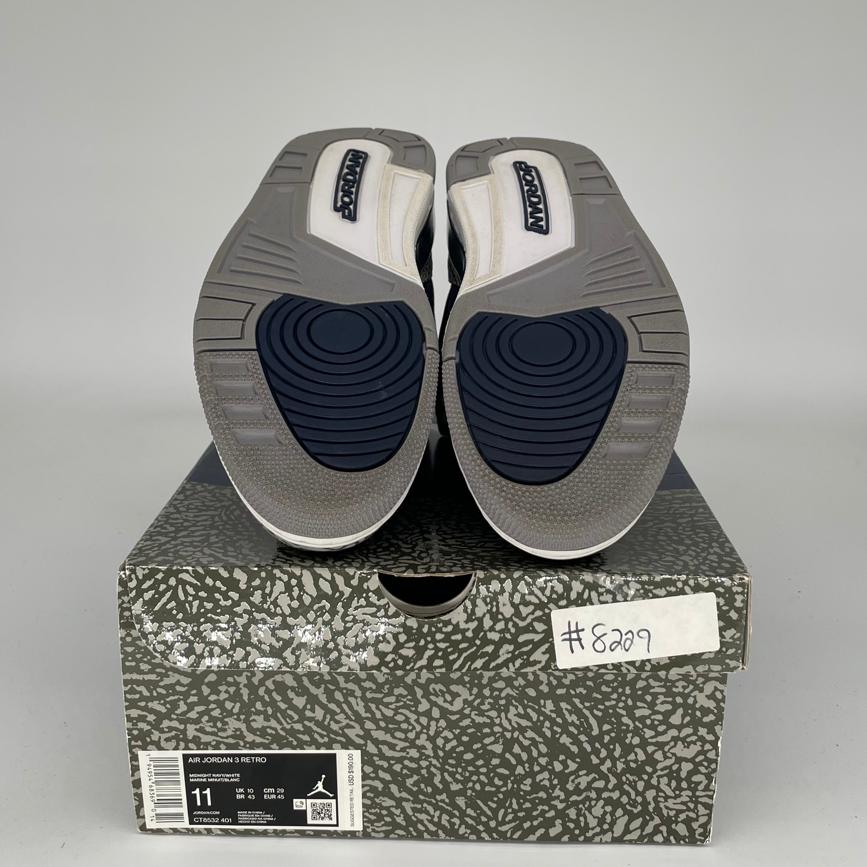 AIR JORDAN 3 GEORGETOWN Basketball Shoes Men's Size 11 - Retro Style Sneakers CT8532-401 | Perfect for Streetwear, Casual Outfits & Basketball Games