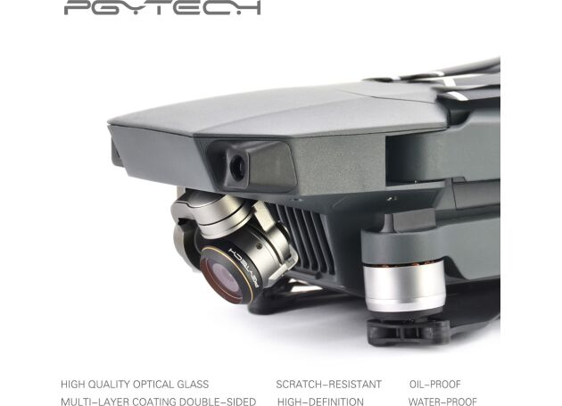 PGYTECH 4-Piece ND Filter Set for DJI Mavic (Red, Blue, Orange, Gray Graduated) - Enhance Aerial Photography & Videography in Various Lighting Conditions