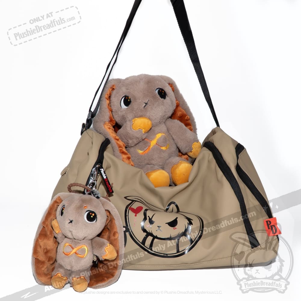 Gold Autism Awareness Rabbit Plush Keychain - Soft Plushie Dreadfuls Stuffed Animal Toy for Kids & Adults - Perfect for Backpacks, Gifts & Sensory Support