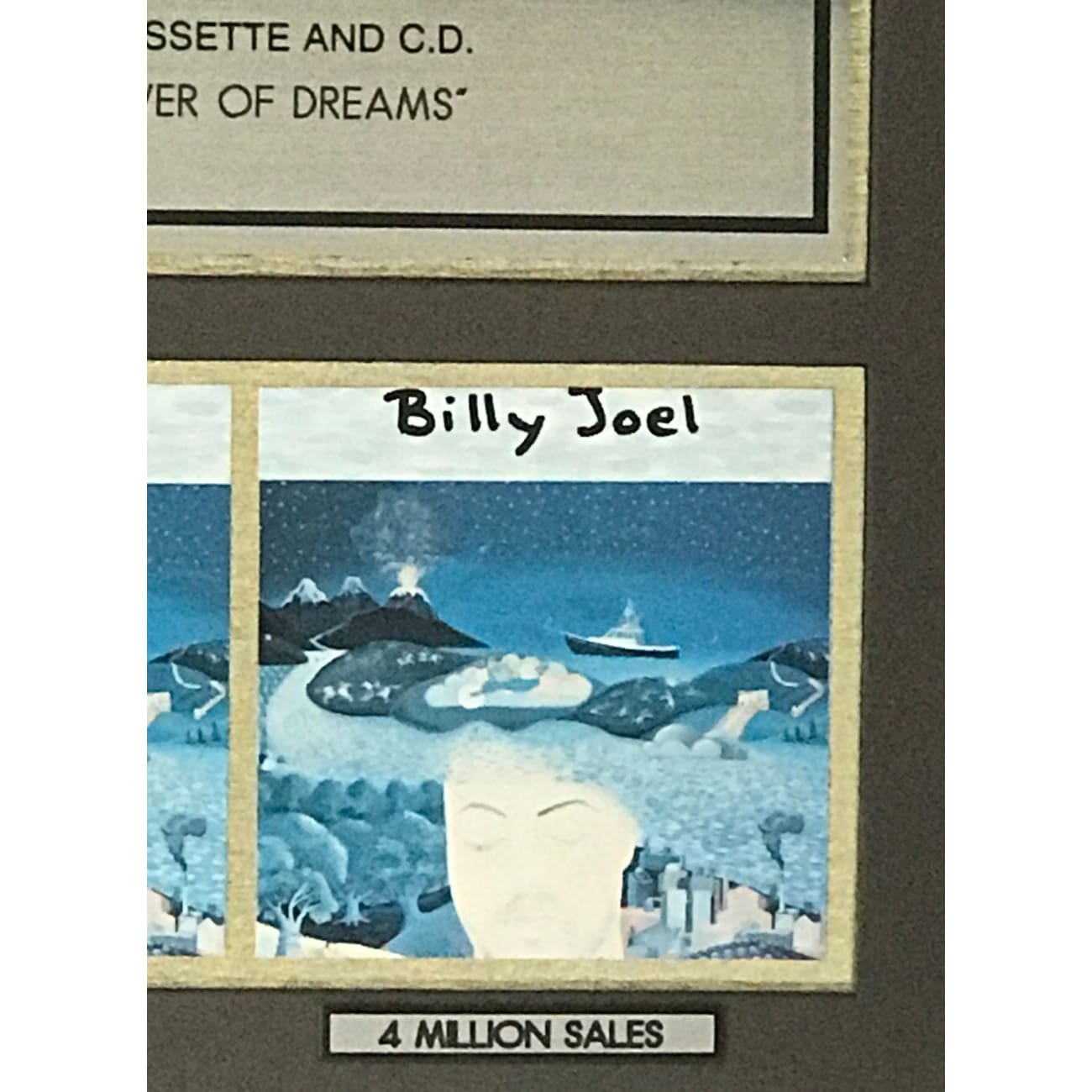 Billy Joel River Of Dreams RIAA 4x Multi Platinum Album Award - Official Music Collectible for Fans & Home Decor