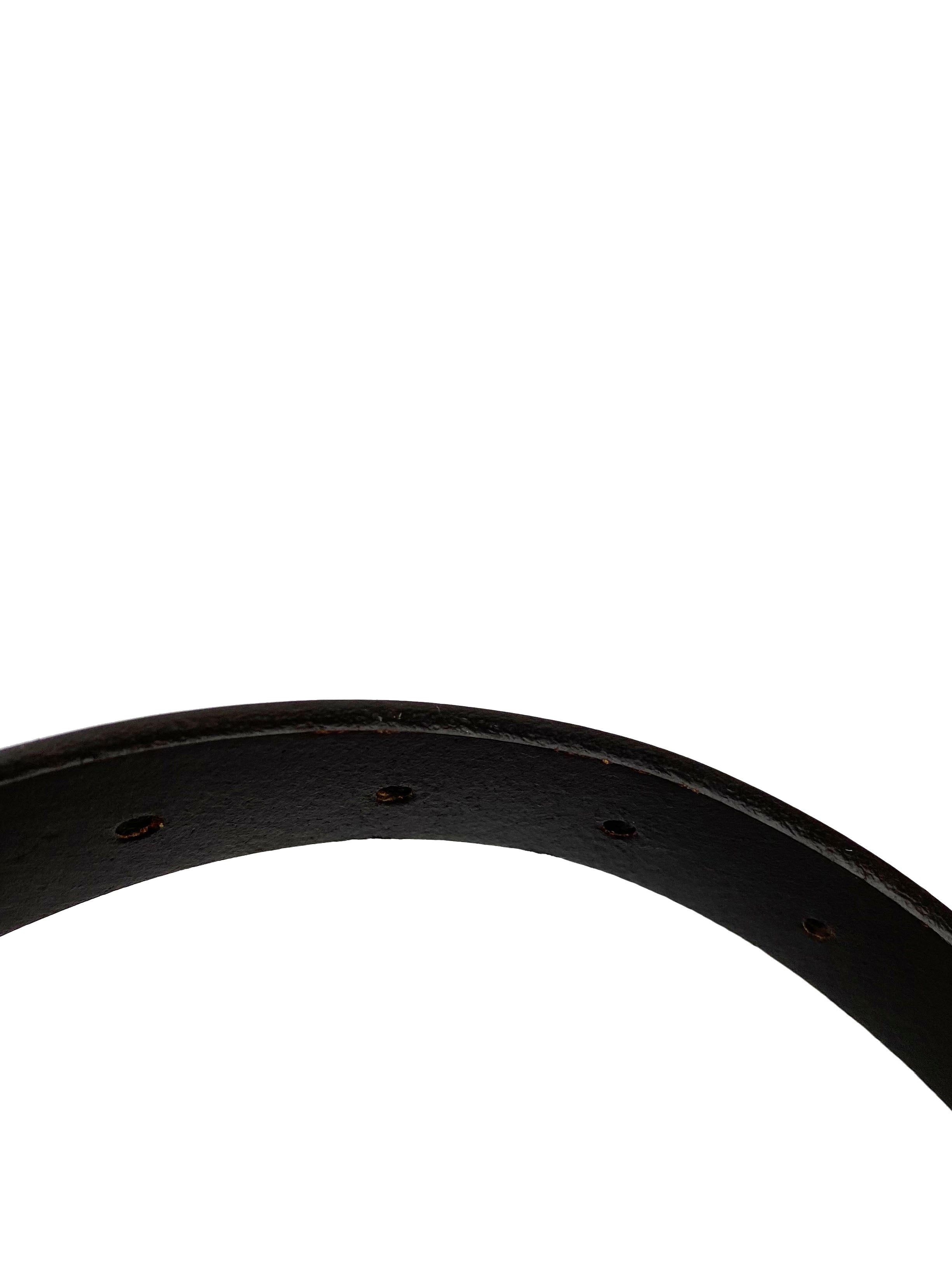 Gucci Brown Leather Horsebit Belt with Silver Buckle - 95cm/37.5in - Luxury Designer Belt for Men & Women | Perfect for Office, Parties & Formal Occasions
