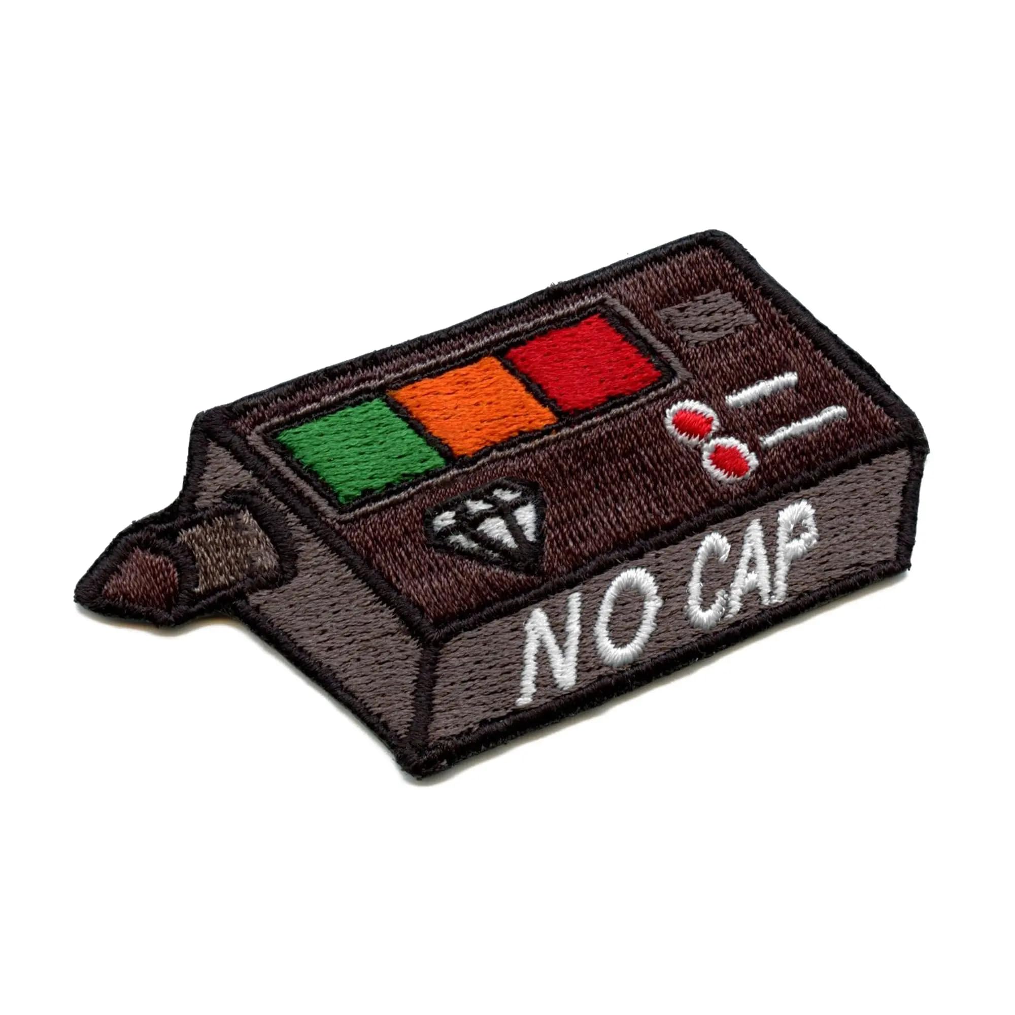 Diamond Tester Patch - Funny Lie Detector Embroidered Iron On for Hats, Jackets & Bags | Perfect for Prank Gifts & Costume Parties